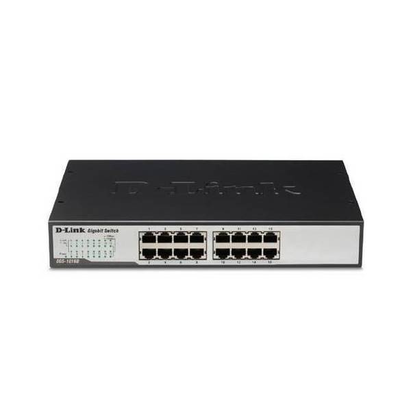 D-Link 16-Port Unmanaged Rackmount/Desktop Gigabit Switch DGS-1016D